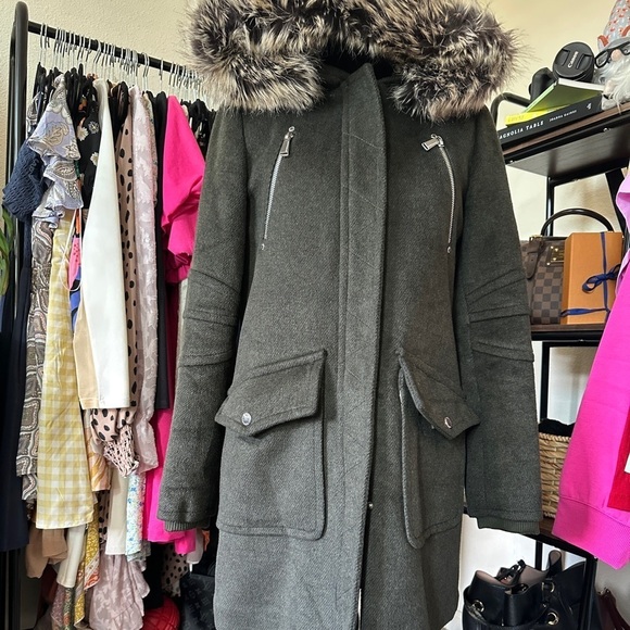 BCBG OLIVE MID PEA COAT - Picture 2 of 10